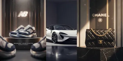 Ultrarealistic Luxury Brand Product Ads generated by gemini-image