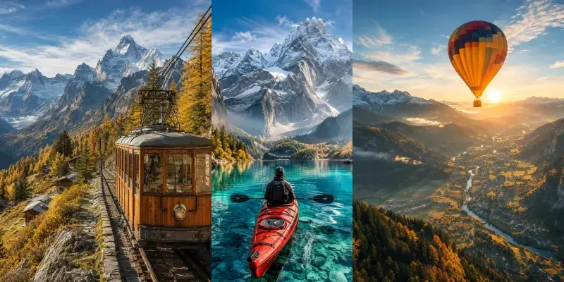 Cinematic Alpine Travel Scenes generated by undefined