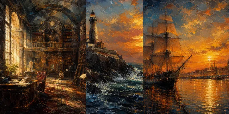 Luminous Impasto Masterpieces generated by undefined
