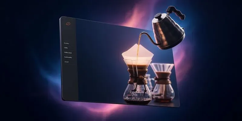 Premium Coffee Brand Website Template