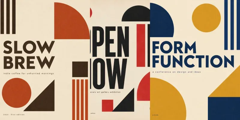Bauhaus Modern Subject Posters generated by undefined
