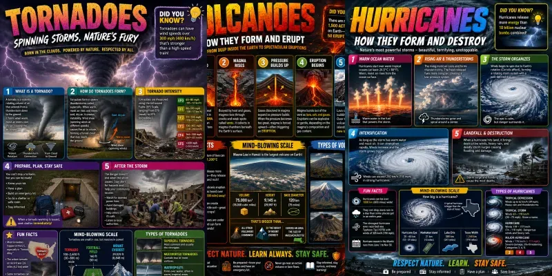 Colorful Educational Science Infographics generated by undefined
