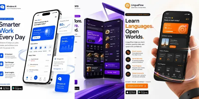 Mobile App Promotion Ad Generator generated by undefined
