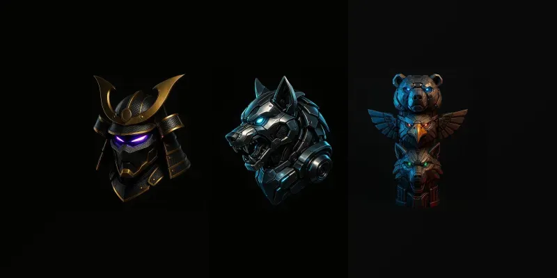 Ultrarealistic 3D Esports Mascot Logos generated by undefined