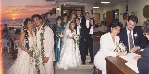 90s Wedding Day Photos generated by chatgpt-image