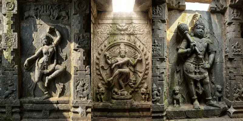 Ancient Hindu Stone Carvings generated by undefined