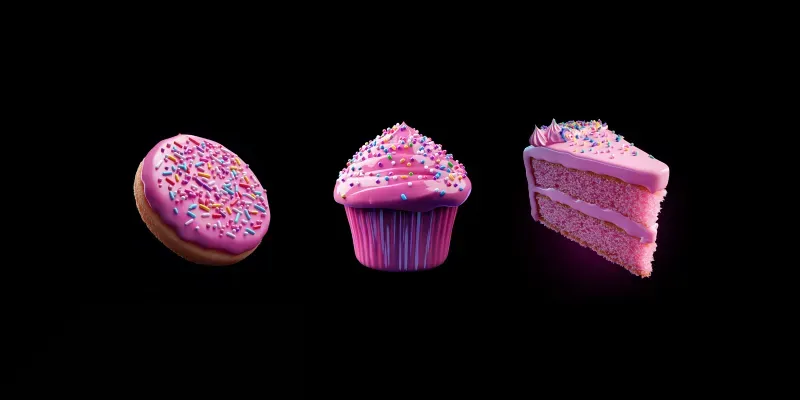 Glossy 3D Candy Style Renders generated by undefined