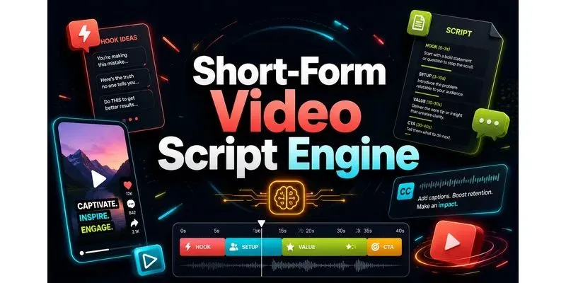 Shortform Video Script Engine generated by undefined