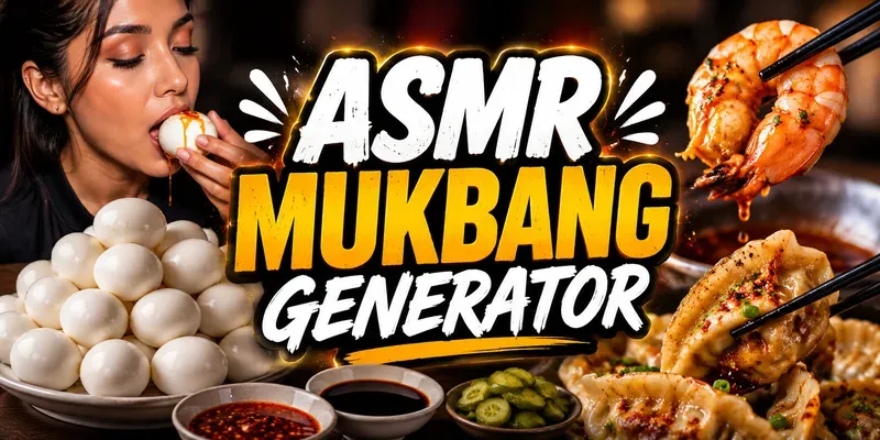 Viral ASMR Food Mukbangs generated by undefined