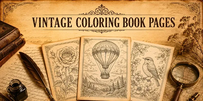 Vintage Coloring Book Creators generated by undefined