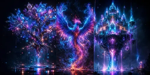 Neon Dreamscape Atmospheres generated by chatgpt-image