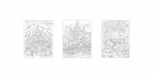 Advanced Detailed Coloring Pages generated by gemini-image
