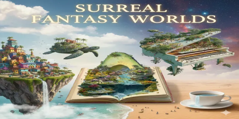Surreal 3d Miniature Fantasy World Art generated by undefined