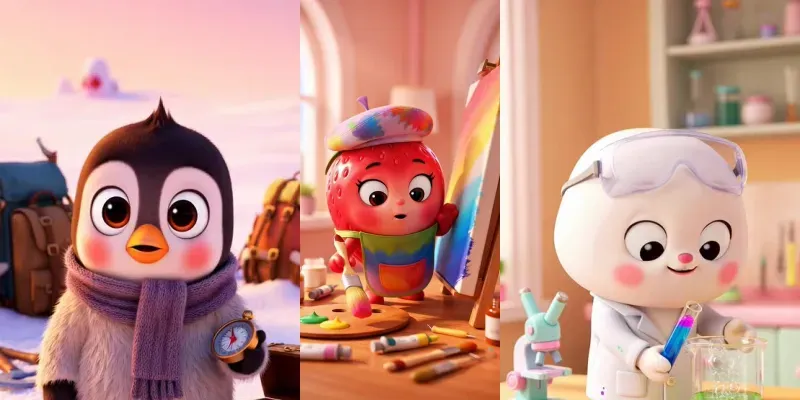 Cute Pixarstyle Professions Collections generated by undefined