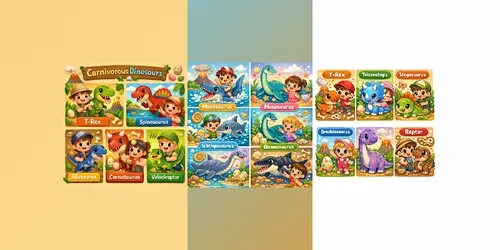 Cute Dinosaur Kids Poster Packs generated by chatgpt-image