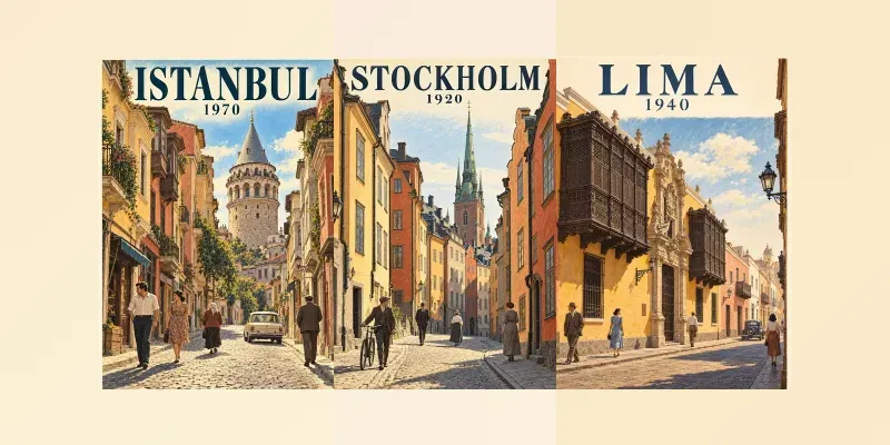 Vintage Hometown Travel Posters