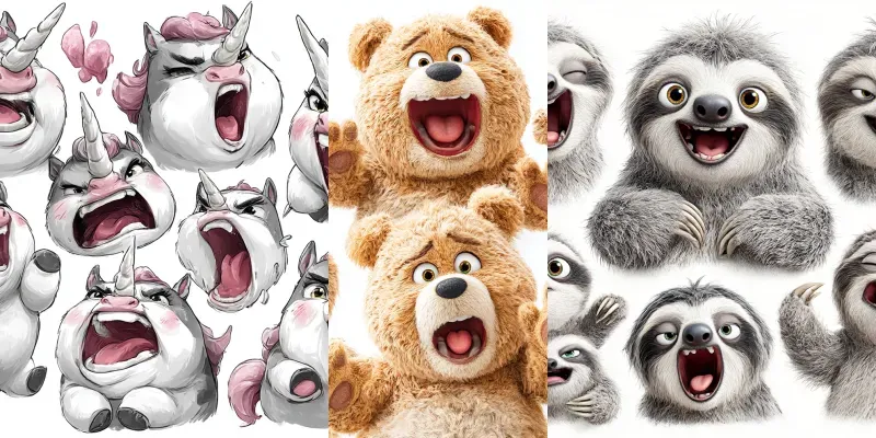 Expressive Emoji Pack Sticker Sets generated by undefined