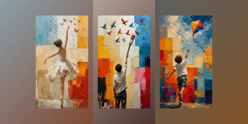 Expressive Palette Knife Figures generated by undefined