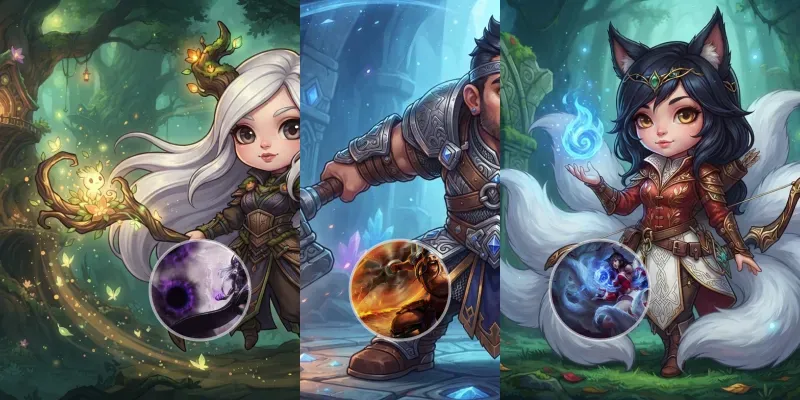 Epic Fantasy Chibi Heroes generated by undefined