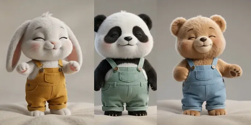 Cute Dancing Animal Doll Videos generated by undefined