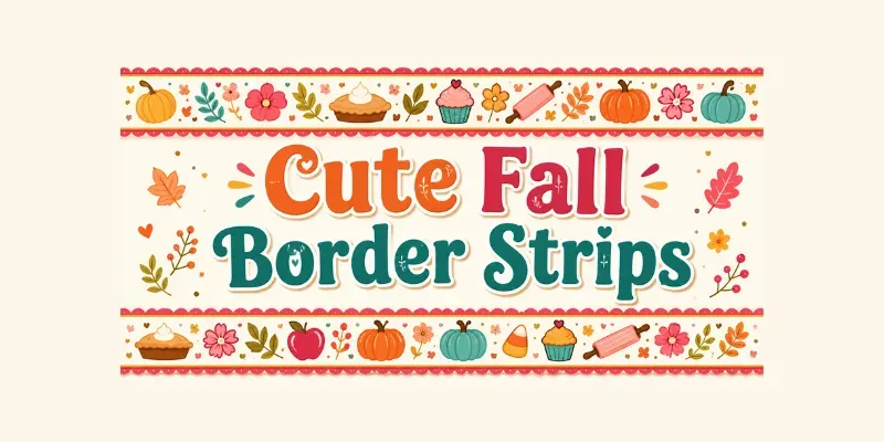 Cute Fall Border Strips generated by undefined