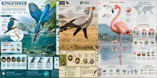 Epic Bird Encyclopedia Poster Series 01 generated by chatgpt-image