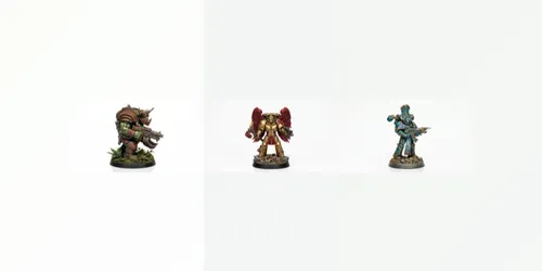 Hand Painted Warhammer 40k Miniatures generated by gemini-image