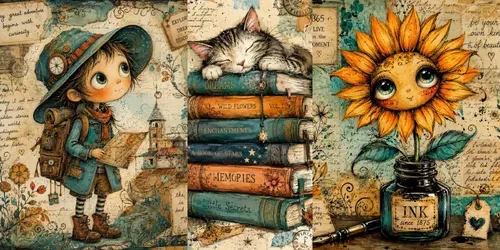 Whimsical Mixedmedia Storybooks generated by chatgpt-image