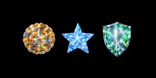 Digital Certificate Award Badge Assets generated by chatgpt-image