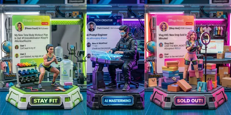 3D Personal Branding Diorama Generator generated by undefined