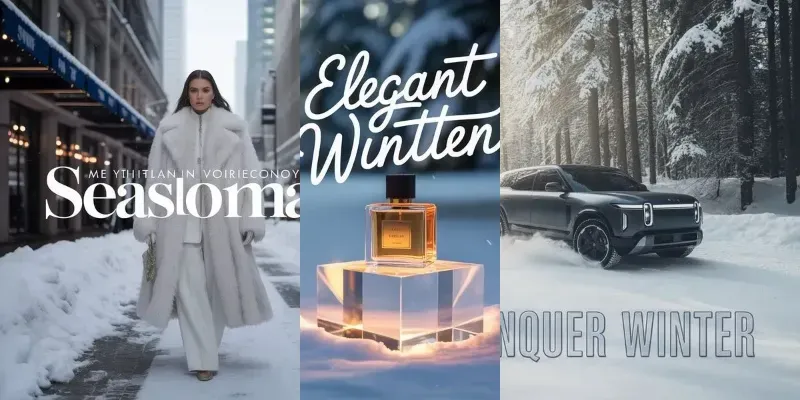 Luxury Winter Ad Visuals generated by undefined
