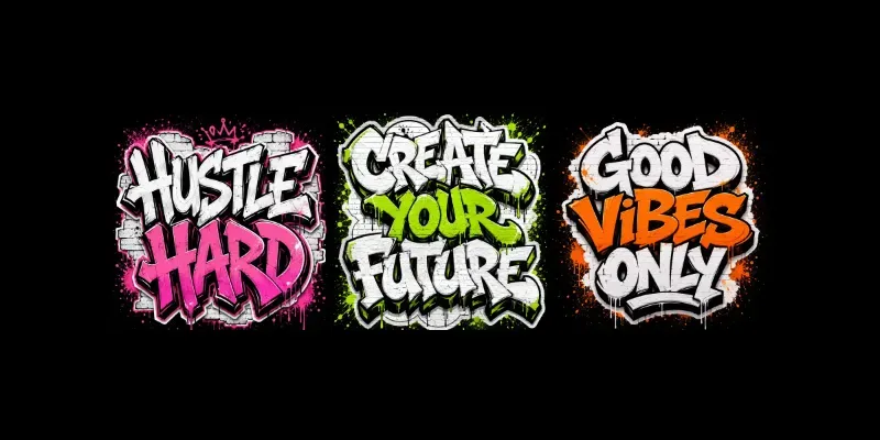 Graffiti Typography Quote Posters generated by undefined
