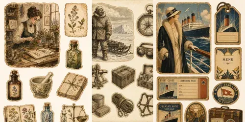 Vintage Ephemera Sheet Generator generated by chatgpt-image