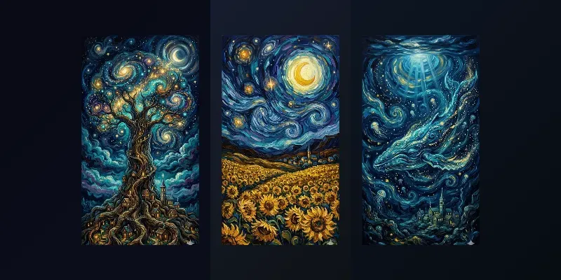Van Gogh Starry Masterpieces generated by undefined
