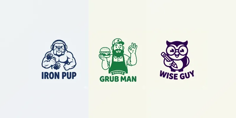 Clean Branding Mascot Logos