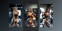 Cinematic Gym Fitness In 360 Cameras grok-video prompt mini thumbnail