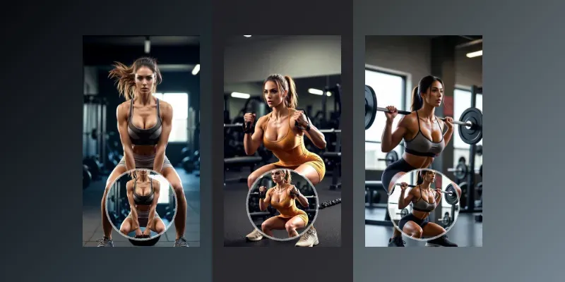 Cinematic Gym Fitness In 360 Cameras generated by undefined