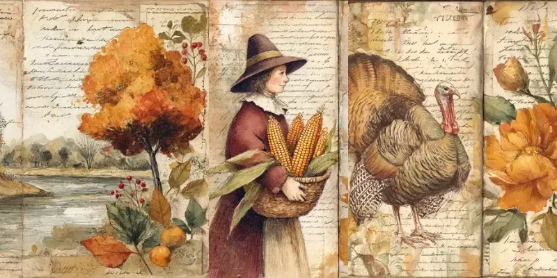 Thanksgiving Collage Junk Journals