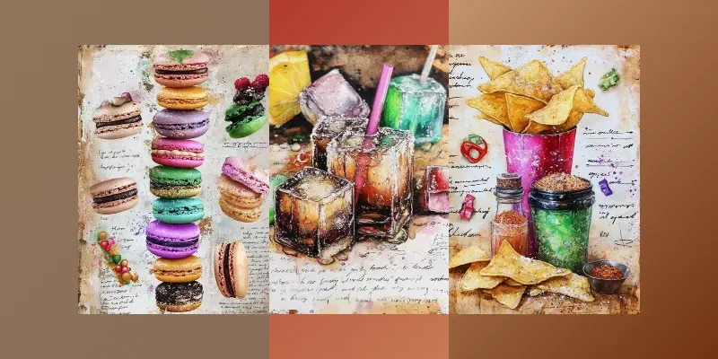 Vintage Restaurant Wall Decor Posters generated by undefined