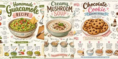 Cute Hand Drawn Recipes generated by chatgpt-image