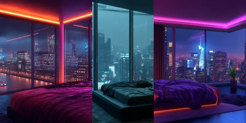 Ultraluxury Cyberpenthouse Interiors generated by undefined