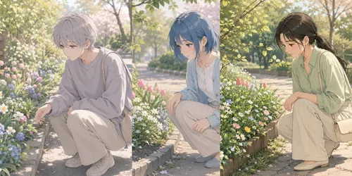 Soft Anime Flower Observations generated by chatgpt-image