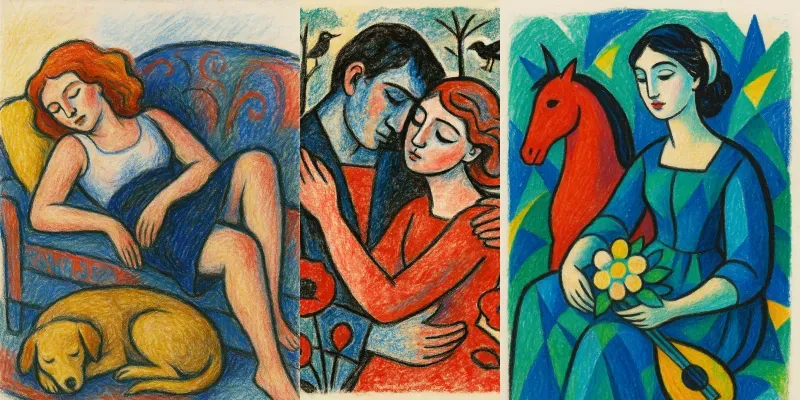 Pastel Sketch Handdrawn Surreal Art generated by undefined