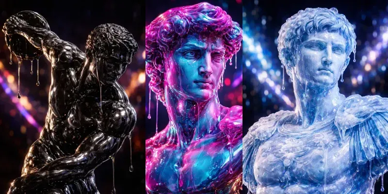 Liquid Candy Art Highgloss Statues generated by undefined