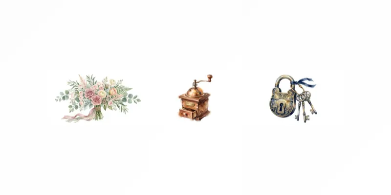 Delicate Watercolor Clipart Assets