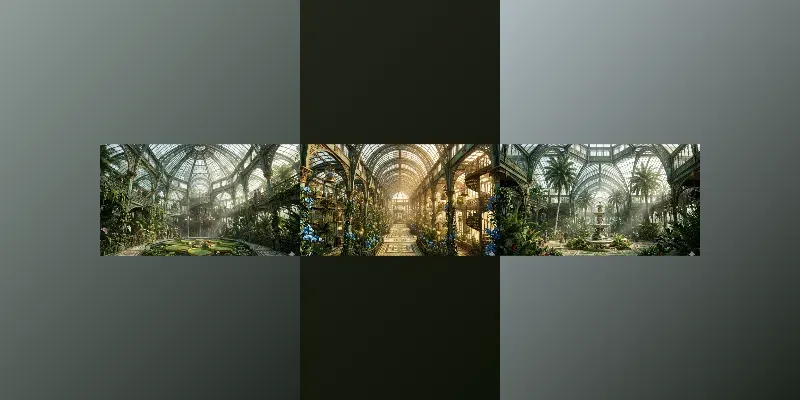 Grand Victorian Glasshouse Masterpieces generated by undefined