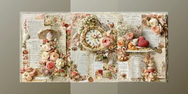 Patisserie Bloom Junk Journals generated by undefined