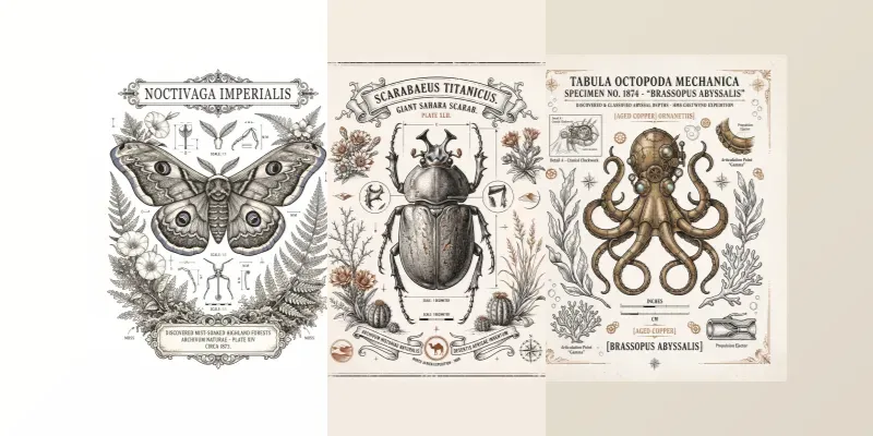 Vintage Natural History Tshirt Art