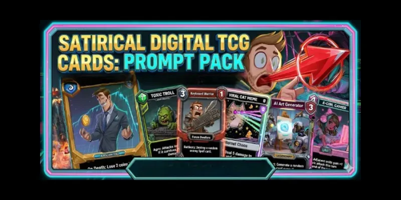 Satirical Digital Tcg Cards generated by undefined