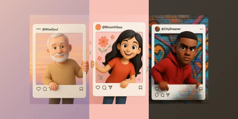 3D Social Profile Portraits generated by undefined